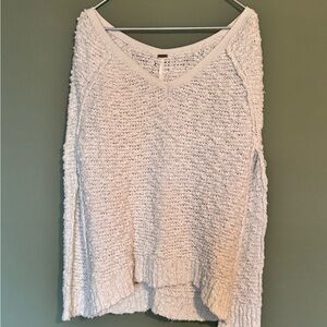 Cozy Pale Blue Knit Free People Sweater